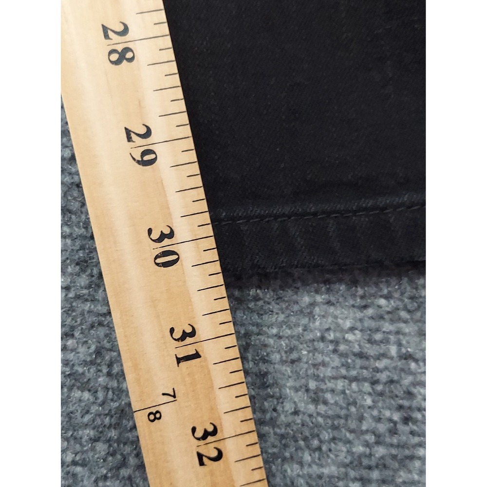 Levis 511 Jeans Mens 32x32 Black Dark Wash Preppy Slim Fit Stretch Cotton Denim - Picture 8 of 12